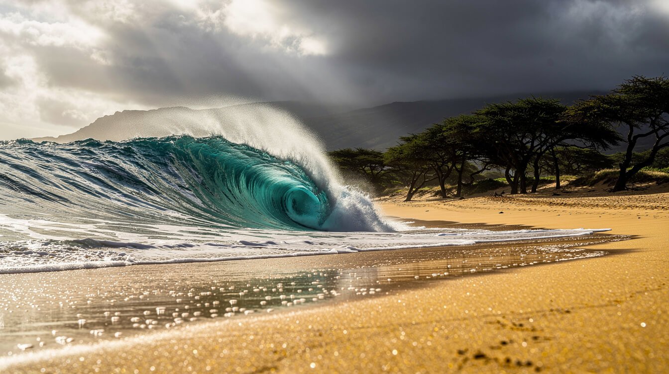 makena big beach shorebreak warning