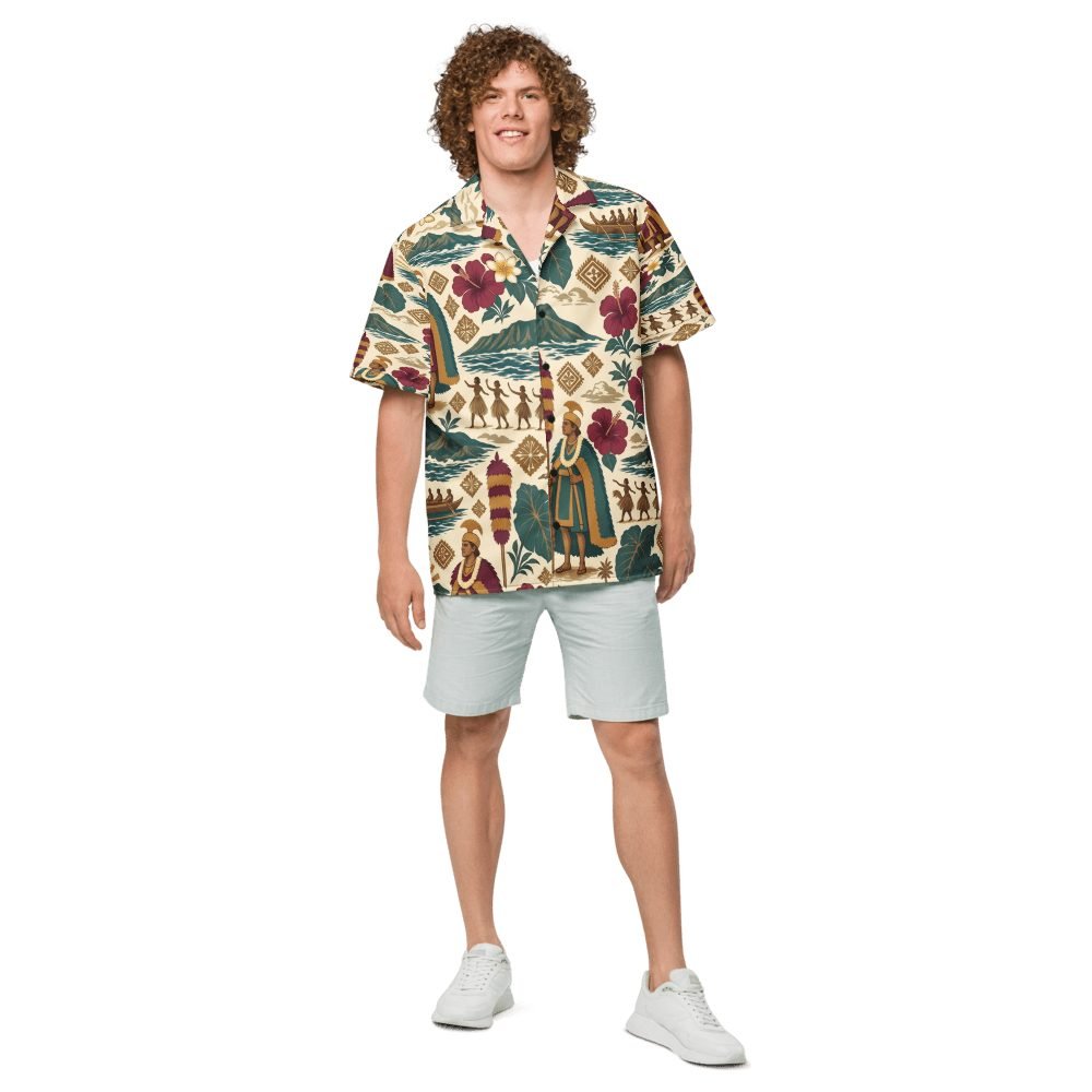 Ancient Hawaiian Culture Diamond Head Hawaiian Shirt — front view